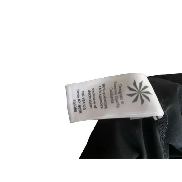 Athleta Black Elastic Waist Pull On Pleated Mini Skirt Size 10 - Picture 7 of 9